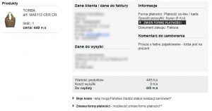 venezia.pl podsumowanie zamówienia